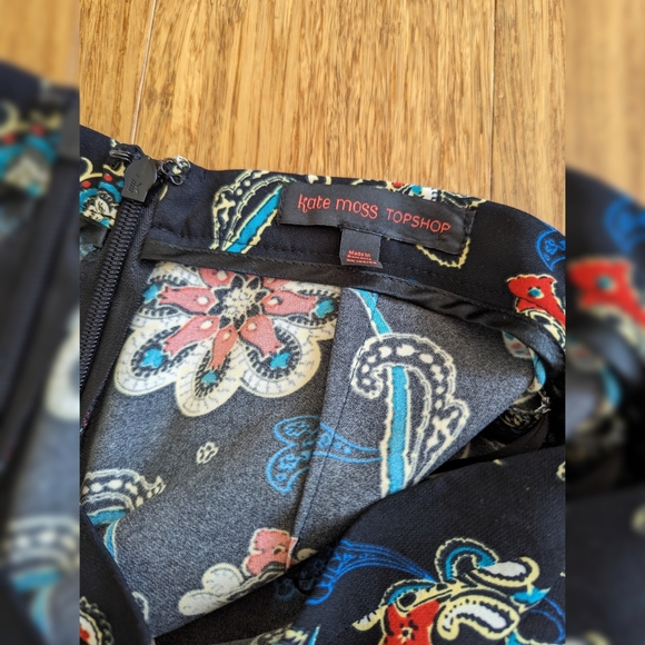 Kate Moss Topshop Paisley High-Waisted Pants - Picture 5 of 5